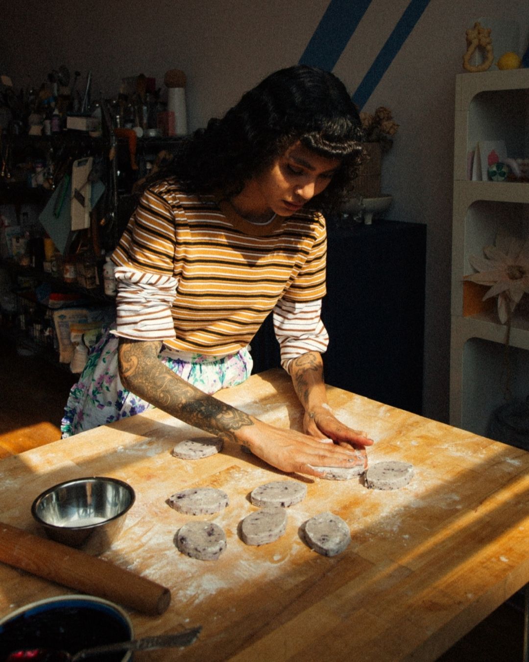 Cooking woman at home